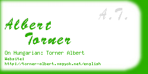 albert torner business card